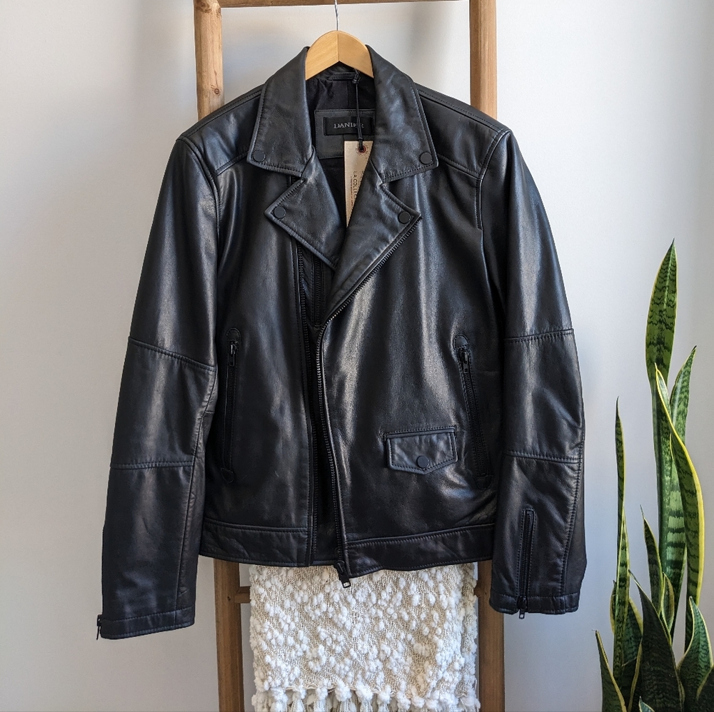 NWT Danier Men's Aviator Leather Jacket
